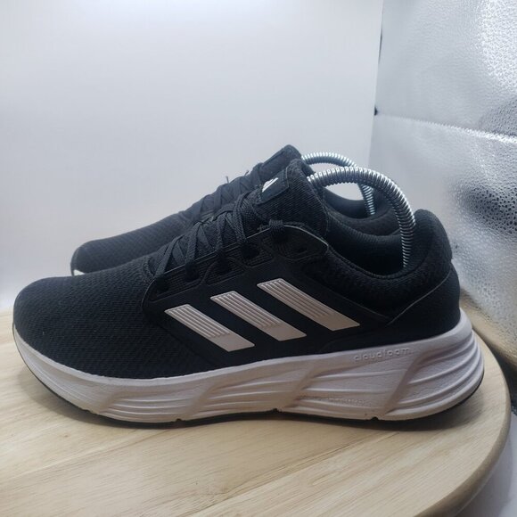 Adidas Galaxy 6 Mens Running Shoes Trainers Size 8 Black / White GW3848 - Picture 3 of 8